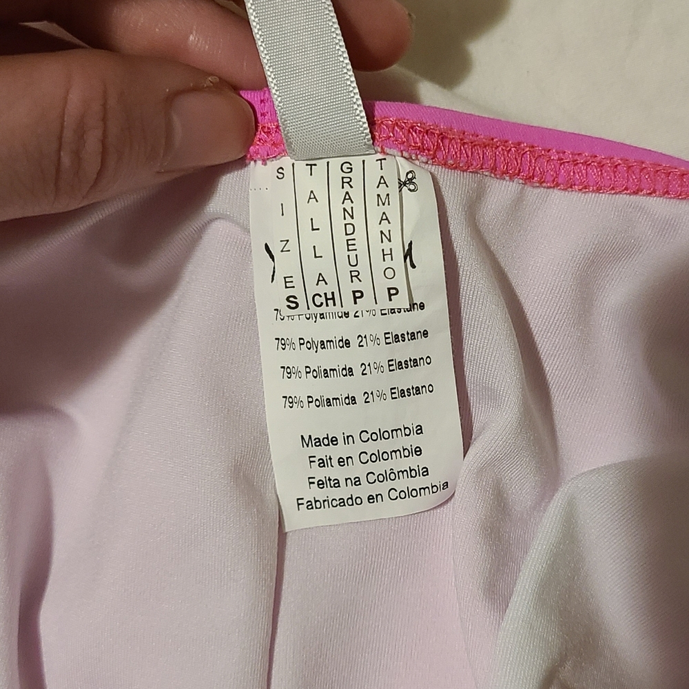 yandy • bright pink low back one piece swimsuit - Picture 6 of 10